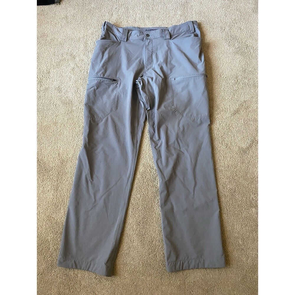 Duluth Trading Co Flexpedition Gray Cargo Pants Size 38x34